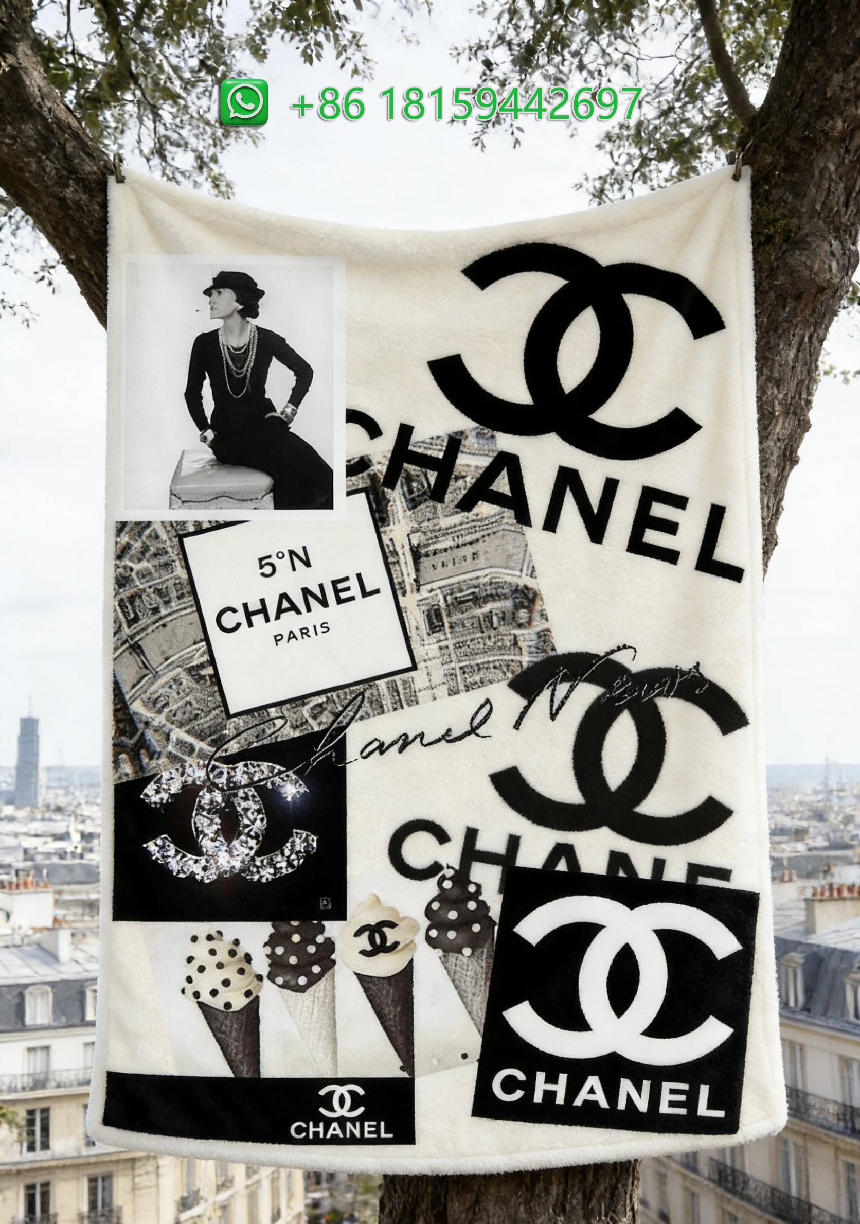 Chanel Throw Blankets